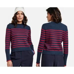 La Ligne x Target Navy Blue Red Striped Sweater Size Large